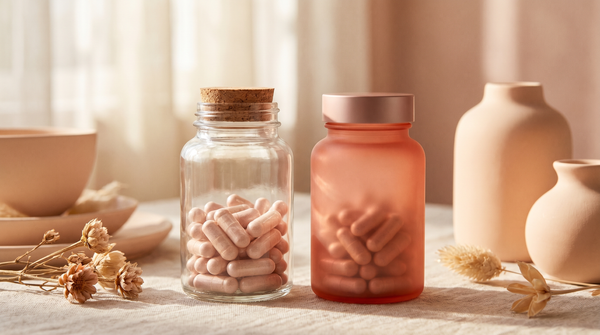 Glass Bottle vs Plastic Supplement Packaging